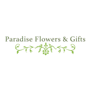 Logo for Paradise Flowers and Gifts.