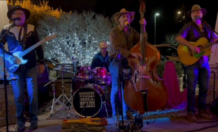 A local band playing at Marsh Manor for the Summer Concert Series.