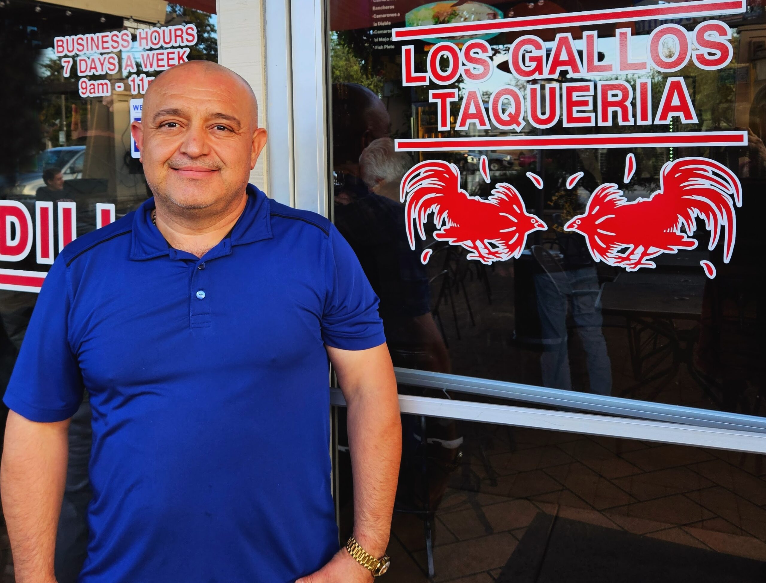 LosGallos Juan, the owner of Los Gallos taqueria