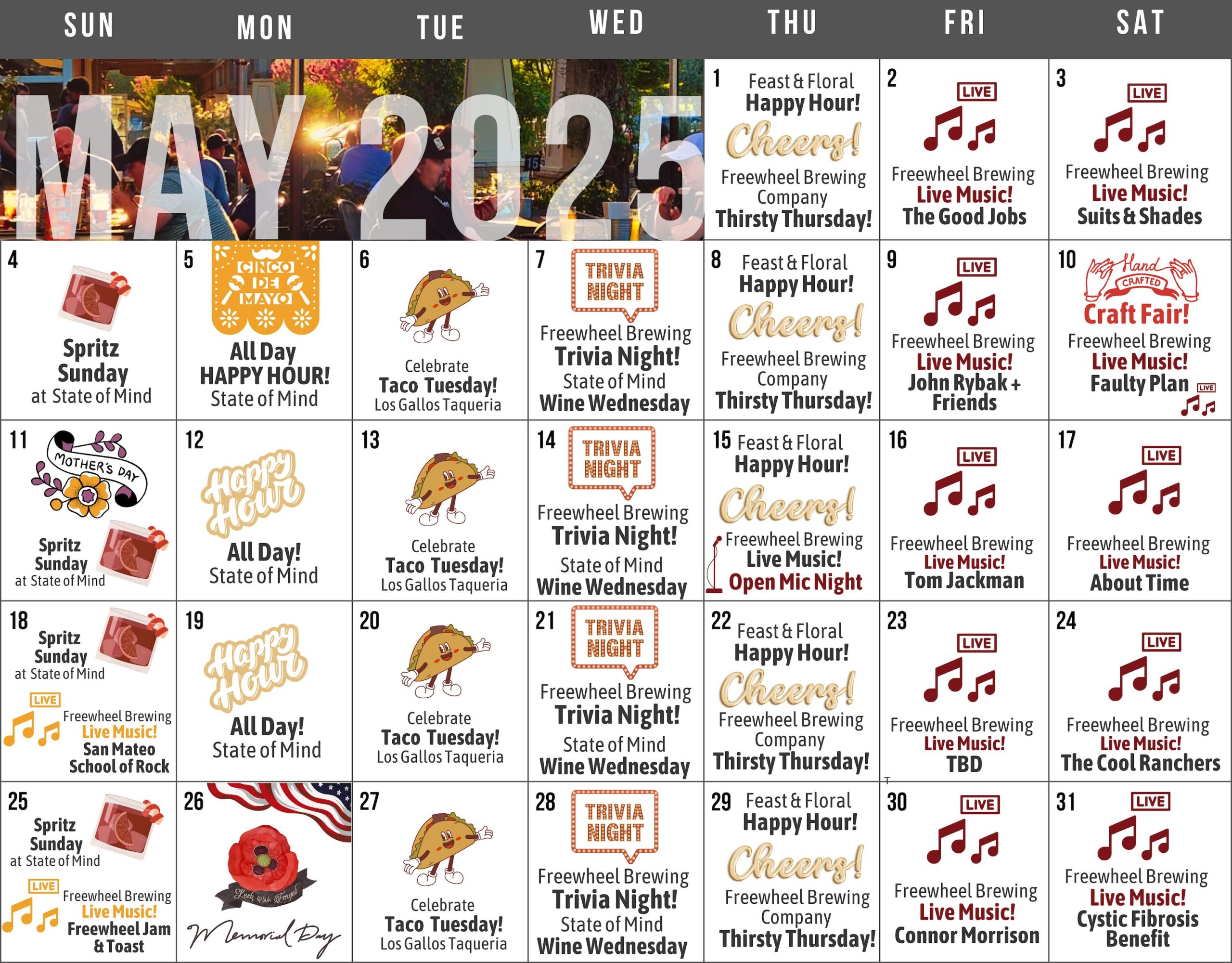 Marsh Manor May 2025 Calendar
